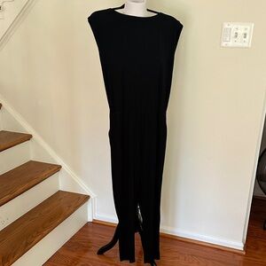 Eileen Fisher Classic Black sleeveless Jumpsuit - S/p